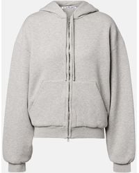 Acne Studios - Faye Cotton Fleece Zip-Up Hoodie - Lyst