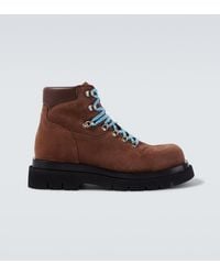 Bottega Veneta - Lug Suede Ankle Boots - Lyst
