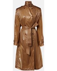 Saint Laurent - Tie-Neck Trench Coat - Lyst