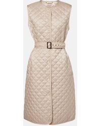 Max Mara - Lauren Belted Quilted Coat - Lyst