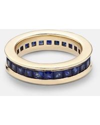Octavia Elizabeth - Ivy Eternity 18Kt Ring With Sapphire - Lyst