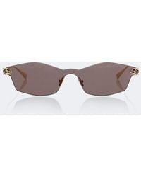 Cartier - Panthere De Cartier Rectangular Sunglasses - Lyst