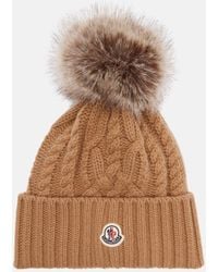 Moncler - Logo Wool And Cashmere Beanie - Lyst