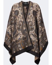 Etro - Chal De Mezcla De Lana En Jacquard Con Paisley - Lyst