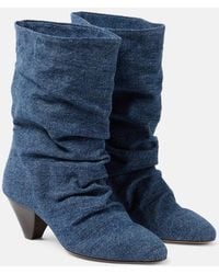 Isabel Marant - Reachi Denim Ankle Boots - Lyst