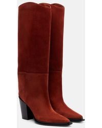 Jimmy Choo - Cece 80 Suede Knee-High Boots - Lyst