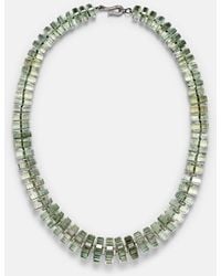 Ileana Makri - Aura Sterling Beaded Necklace With Amethyst And Diamonds - Lyst