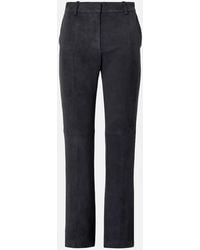 JOSEPH - Coleman Suede Slim Pants - Lyst