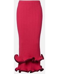 Jonathan Simkhai - Millie Ruffled Midi Skirt - Lyst