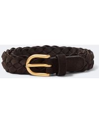 Lardini - Braided Suede Belt - Lyst