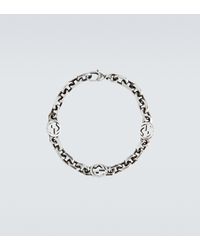 Gucci - Silver Interlocking G Bracelet - Lyst