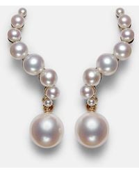 Mateo - 14Kt Drop Earrings With Pearls - Lyst
