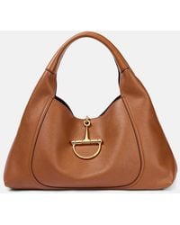 Gucci - Softbit Large Leather Shoulder Bag - Lyst