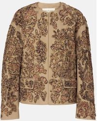 Dries Van Noten - Sequined Cotton Jacket - Lyst