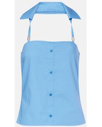 Coperni - Halterneck Cotton Top - Lyst