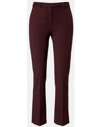 Max Mara - Cotton-Blend Cropped Straight Pants - Lyst