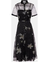 Altuzarra - Kiera Floral Silk Midi Dress - Lyst