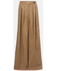 Dries Van Noten - Low-Rise Cotton Twill Wide-Leg Pants - Lyst
