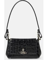 Vivienne Westwood - Hazel Small Croc-Effect Leather Shoulder Bag - Lyst