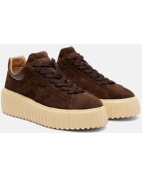 Hogan - H-Stripes Suede Platform Sneakers - Lyst