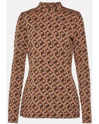 Diane von Furstenberg - Birdie Printed Top - Lyst