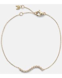 Mateo - 14Kt Wave Bracelet With Diamonds - Lyst