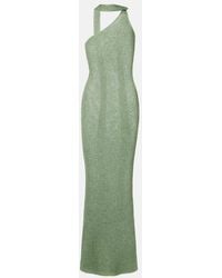 chinese dress ladies Janni Chiffon Maxi Dress with Hardware / Lemon Lime | Meshki main image 1