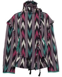 Étoile Isabel Marant Lexine Frayed Printed Cotton Jacket - Multicolor