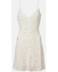 STAUD - Emily Embellished Tulle Minidress - Lyst