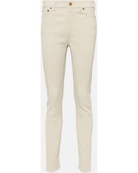 Polo Ralph Lauren - High-rise Skinny Leg Leather Pant - Lyst
