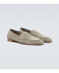Frescobol Carioca - Leme Suede Penny Loafers - Lyst