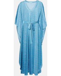 Melissa Odabash - June Chevron Lame Kaftan - Lyst