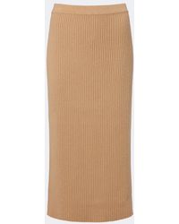 Jardin Des Orangers - Virgin Wool And Cashmere Midi Skirt - Lyst