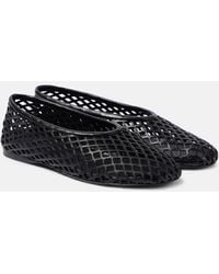 Proenza Schouler - Tee Perforated Leather Ballet Flats - Lyst