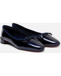 Christian Louboutin - Sweetie Jane Patent Leather Ballet Flats 20 - Lyst