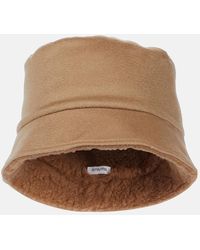 Max Mara - Fiducia Logo Cashmere Bucket Hat - Lyst