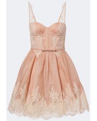 Zimmermann - Valiant Linen And Silk Corset Dress - Lyst