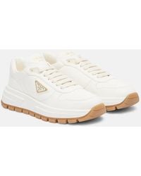 Prada - Leather Sneakers - Lyst
