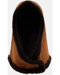 Yves Salomon - Shearling-Trimmed Suede Hood - Lyst