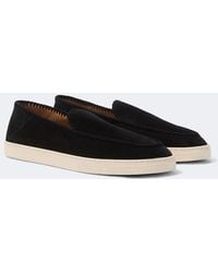Giorgio Armani - Galleria 3 Suede Slip-On Shoes - Lyst
