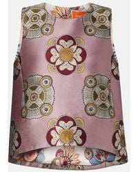 La DoubleJ - La Scala Asymmetric Jacquard Top - Lyst