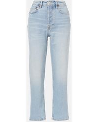 RE/DONE - 70S Stove Pipe High-Rise Straight Jeans - Lyst