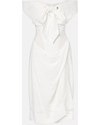 Vivienne Westwood - Bridal Bow-Detail Midi Dress - Lyst