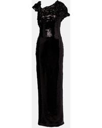 Marmar Halim - Asymmetric Sequined Gown - Lyst