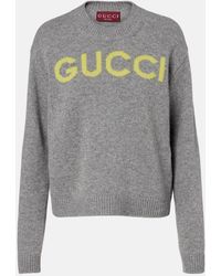 Gucci - Logo Wool Sweater - Lyst