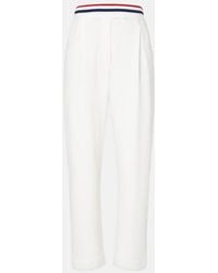 Brunello Cucinelli - Cotton-Blend Tapered Pants - Lyst