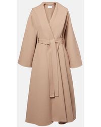 Alaïa - Wool And Cashmere Wrap Coat - Lyst