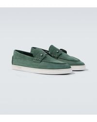 Christian Louboutin - Chambeliboat Leather Slip-On Shoes - Lyst