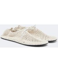 Christen - Mandala Crochet Leather-Trimmed Flats - Lyst