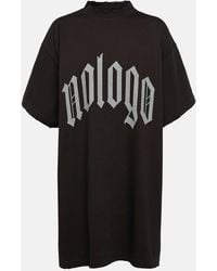 Balenciaga - Bedrucktes T-Shirt Aus Baumwoll-Jersey - Lyst